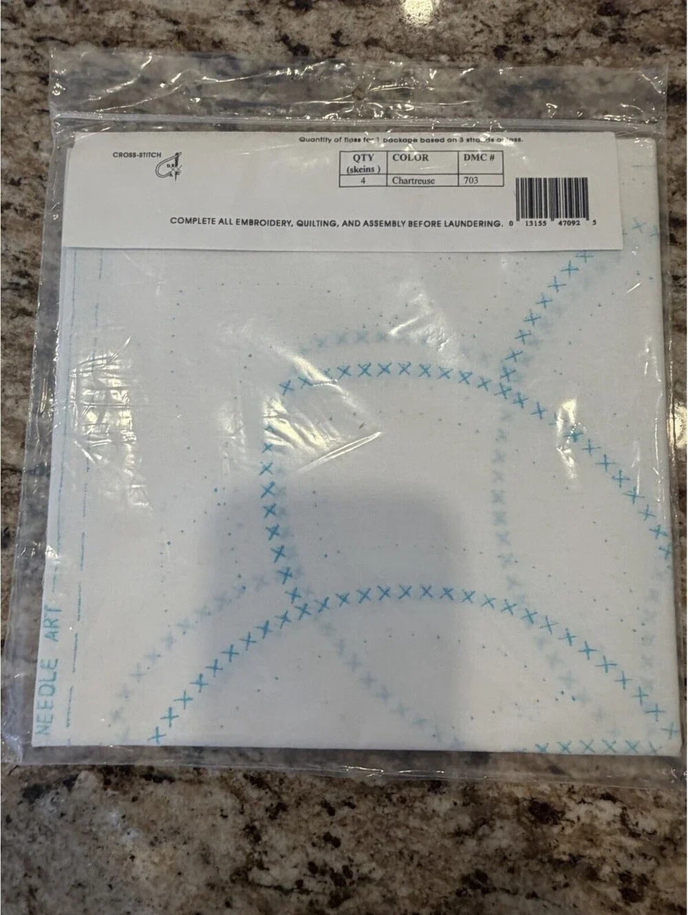 Vtg Jack Dempsey White Quilt Blocks 18” XXX Pinwheel #92 New